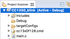 CC1350_blink project.